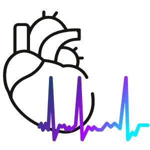 image of heart with atrial fibrilaltion.